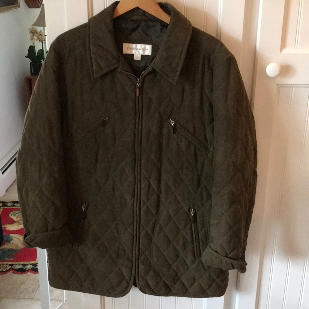 Jones and company suede quilted jacket